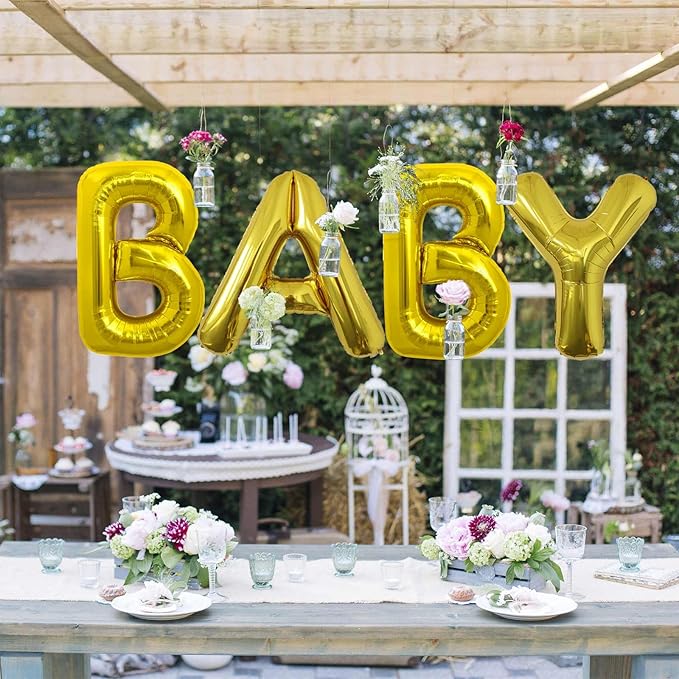 40 Inch Letter Balloons, Large Gold R Balloon Letter Decor, A to Z Letter Balloons, Helium Balloons, R Foil Balloon for Birthday Party Anniversary Supplies Decorations