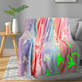 Unicorn Glow in The Dark Blanket for Girls/Kids Age 3-12, Toddler Soft Fleece Blanket Throw Birthday Gift 30"x40"