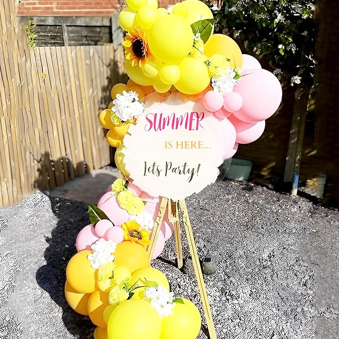 Yellow Balloons, 66pack 12inch Yellow Latex Party Balloons for Graduation, Wedding, Birthday, Gender Reveal, Baby Shower, Anniversary, Sunflower and Honeybee Theme Party Decorations