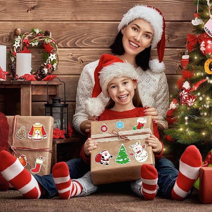 OHOME Stocking Stuffers | 320 PCS Christmas Stickers - Toddler Stocking Stuffers | Kids Christmas Gifts for Boys Girls Grandkids,Vinyl Xmas Games Crafts Activities Party Favors Supplies