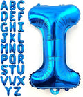 Lovoir 40 Inch Large Blue Letter I Balloons Big Size Jumbo Mylar Foil Helium Balloon for Birthday Party Celebration Decorations Alphabet Blue I