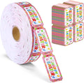 Cholemy 1000 Pcs Easter Tickets Roll Numbered Multicolor Egg Bunny Door Drinks Game Raffle Tickets for Happy Easter Carnival Party Favors Decorations Supplies(Happy Easter)
