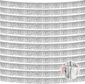 12 Pack 10 Feet Metallic Foil Fringe Garland Tinsel Streamers Banner, Silver Wall Hanging Tinsel Fringe Banners for Parade Floats, Wedding, Birthday, Christmas, New Year Party Decorations