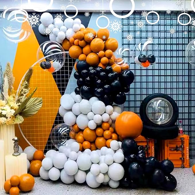 KAWKALSH White Balloon Different Sizes, 111Pcs 18 12 5 Inch Matte White Latex Balloon Arch Kit Garland for Wedding Bridal Graduation Baby Shower Birthday Party Decorations