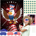 ASTARON Pin The Tail Game Pin The Star on The Eagle Party Game with 36 Stickers for Kids Birthday Party Supplies