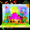 GREETING ART 3D Pop Up Birthday Cards, Dinosaur Musical Birthday Card, Birthday Cards With Music and Lights, Happy Birthday Card for Kids, Boys, Girls, Women, Men