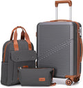 Cosbarn Carry On Luggage 22x14x9 Airline Approved, 20 Inch Carry on Suitcases with Wheels, ABS Lightweight Carry-on Luggage, Travel Suitcase Set with Wheels and TSA Lock