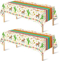 Cinco De Mayo Decorations - Fiesta Mexican Party Tablecloth | Cinco De Mayo Table Decorations for Taco Party - Mexican Theme Birthday Fiesta Party Favors Accessories for Home Dining Kitchen,2 Pack