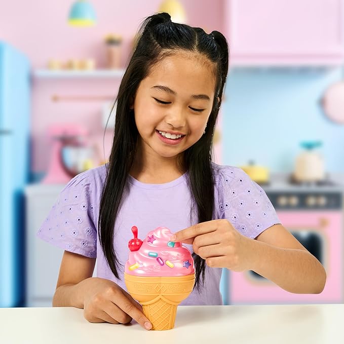Cookeez Makery Yum Yumz Twin Pack, Full of Fun and Full of Yum! Add Ingredients & Discover 2 Super-Cute Scented Surprise Plush Pets Inside an Ice Cream Cone You Can Customize - Styles May Vary
