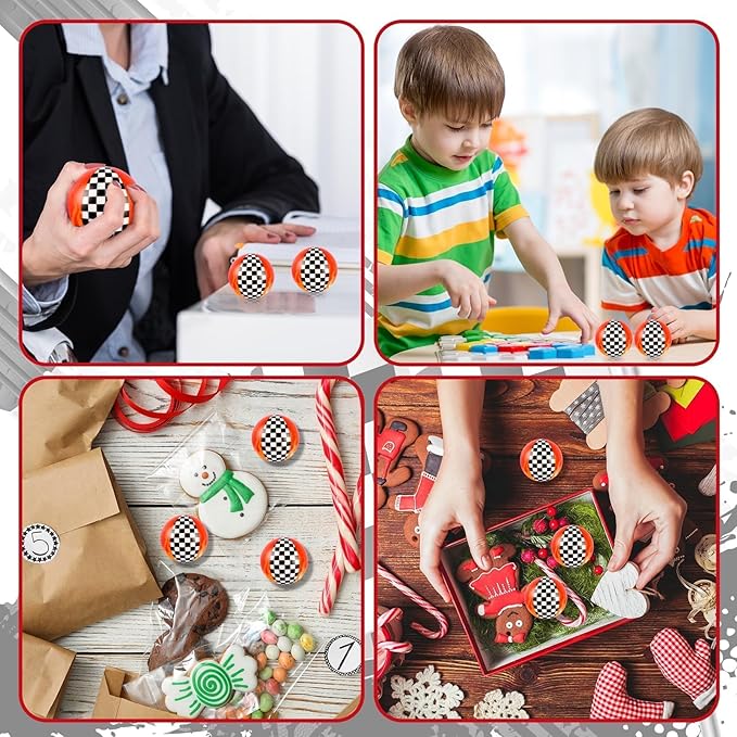12 PCS Racing Car Stress Balls for Kids Party Favors, 1.97 Inch Anxiety Relief Fidget Sensory Toys, Racing Car Theme Squeeze Balls Bulk for Birthday Goodie Bags, Carnival Gifts & Classroom Prizes