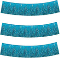BEISHIDA 3 Packs Metallic Foil Fringe Garland Laser Lake Blue Wall Hanging Tinsel Fringe Banners for Car Floats Bridal Shower Wedding Birthday Easter Graduation Holiday Party Decoration(30 Feet)