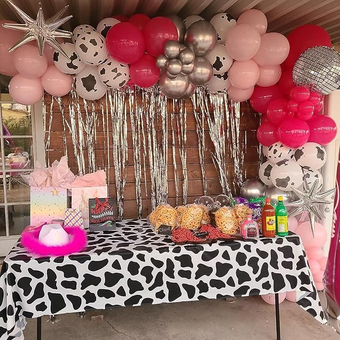 Pink Balloon Arch Garland Kit, 100pcs Hot Pink Blush Balloon Garland Kit with Different Sizes Light Pastel Balloons for Wedding Birthday Shower Princess Theme Party Decorations