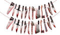 Halloween Blood Weapon Garland 36 Pcs Garland, Halloween Decorations Blood Body Parts for Scary Haunted House Party Supplies