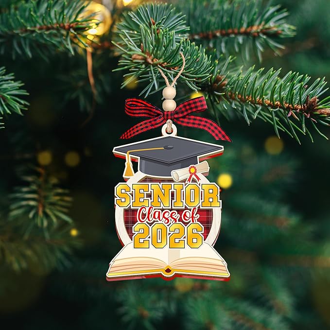 HEXMOZ Graduation Ornaments Class of 2026 - Senior 2026 Ornament - Graduation Gift for High School, College Seniors, Congratulations Gifts for Last Year Students - Xmas Ornaments Decorations