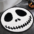 Jack Halloween Rugs Mat 2ft Round Non-Slip Cute Creepy Nightmare Bath Rug Bathroom Shower Floor Mat for Halloween Indoor Decor Nightmare Before Holiday Christmas Decorations