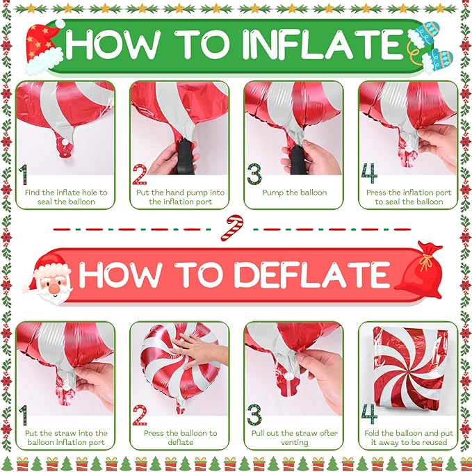 Christmas Balloon Arch Garland Kit, 135Pcs Red White Gold Silver Xmas Balloon with Candy Santa Claus Foil Balloons for Merry Christmas Holiday Birthday Baby Shower Winter New Year Party Decorations
