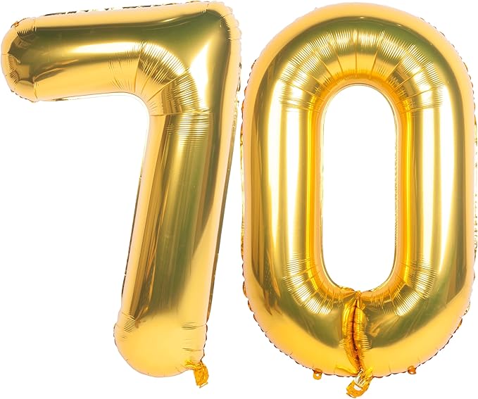 40 Inch gold Number Balloons Helium Foil Mylar Balloon Birthday Party banquet Decoration 70