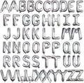 [52 PCS] 16" Foil Silver Letter Balloons 2 Sets of A-Z, Mylar Aluminum Hanging Alphabet for Graduation New Year eve Birthday Party Decorations