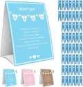 Party Hearty Baby Shower Games for Boy, Don't Say Baby Game,1 Sign and 50 Mini Blue Clothespins, Shower Game Ideas
