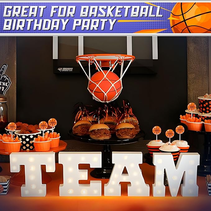 Basketball Lollipops 12pk- Basketball Candy For Basketball Party Favors & Basketball Party Supplies - Snacks & Candy Basketball Suckers For Basketball Decorations