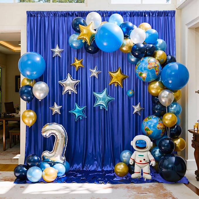 20x10 Wrinkle Free Royal Blue Sequin Backdrop Curtain for Parties-Thick Not Fall-Off Glitter Backdrop Drapes-4 Panels 5x10ft Shimmer Photo Back Drop Cloth for Wedding Birthday Photography Background