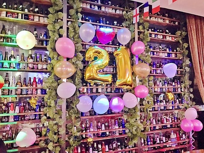 Glanzzeit 16 Inch Gold Balloons Decor Letters A to Z Numbers 0 to 9 for Wedding Prom Birthday Party (Number 2)