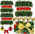GardenNow 3 Pack 150FT Christmas Garland for Holiday Decoration, Christmas Ribbon Holiday Decor for Outdoor Indoor Artificial Christmas Twist Garland Home Soft Artificial Greenery Party Decoration