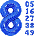 Number Balloons Navy Blue Balloons - Giant Number 10 Balloon, 10 20 30 40 50 Numbers Balloon Birthday Decorations, Blue Party Supplies for Boy Men
