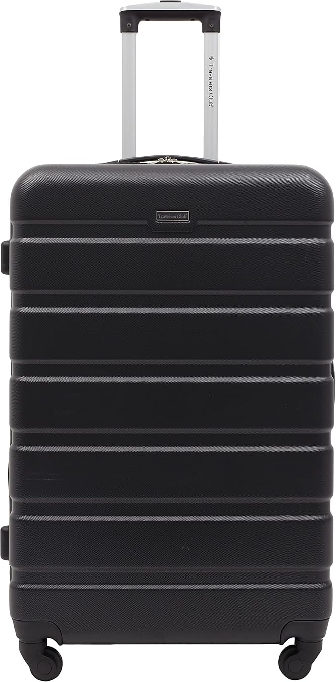 Travelers Club Harper Luggage, Black, 2 Piece Set
