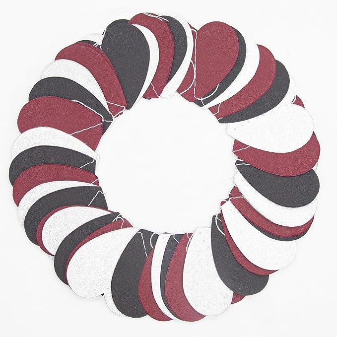 Silver Black and Burgundy Birthday-Decorations-Party - 52Ft Heart Paper Garland Decoration Streamers Banner Bridal Baby Shower Wedding Bachelorette Engagement Graduation Hanging Decor Hongtongtong