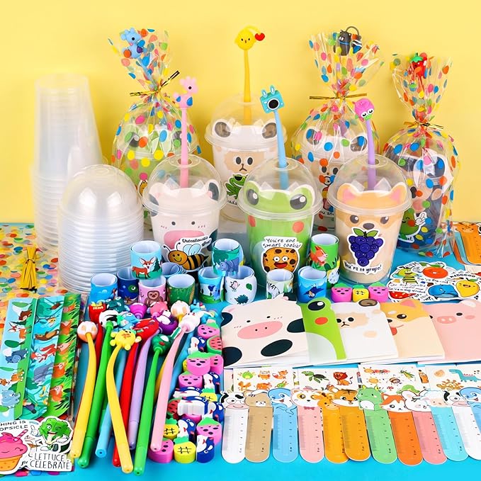 Birthday Goodie Bags for Kids, 24 Pack Return Gifts for Birthday, Easter Stuffers Classroom Gifts Class Rewards Prizes