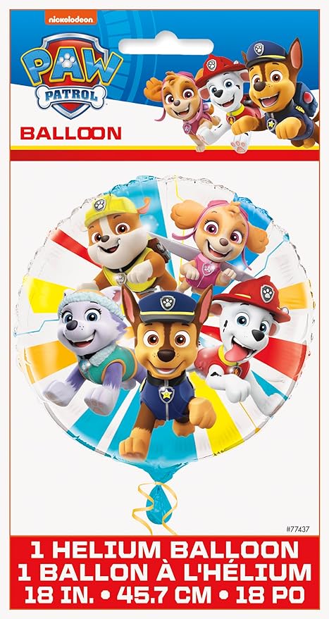 Paw Patrol Balloons - Bundle with 8 Latex Balloons & 1 Foil Balloon, Checklist - Paw Patrol Party Decorations - Chase & Skye Birthday Decorations