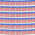 6 Pack 10 Feet Foil Fringe Garland Metallic Tinsel Streamers Banner Wall Hanging Backdrop Banner for Parade Floats, Thanksgiving, Christmas, Birthday, Halloween Party Decorations White red Blue