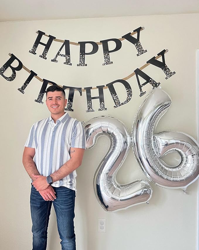 Silver Number 9 Balloon 40 Inch, 9th Birthday Party Decorations for Children, Giant 9 Foil Balloon for Party Supplies