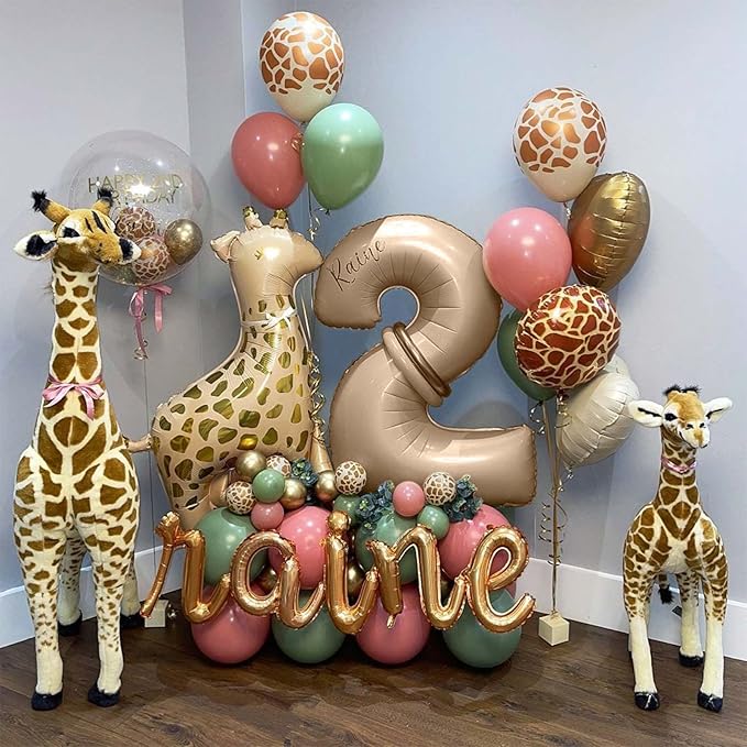 30th Birthday Balloons Beige for Women, 40 Inch Giant Nude Brown Foil 30 Balloon Numbers Self Inflating, Apricot Tan Digit 3 & 0 Helium Balloons for Men 30th Anniversary Party Decorations Supplies