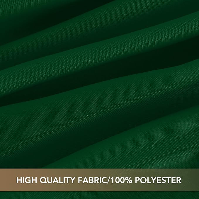 sancua 90 Inch Round Tablecloth, 8 Pack Hunter Green - Circle Polyester Fabric Table Cloth for Christmas Party Reception Banquet Birthday, Washable Formal Table Cover (Fit 30-72 Inch Tables)