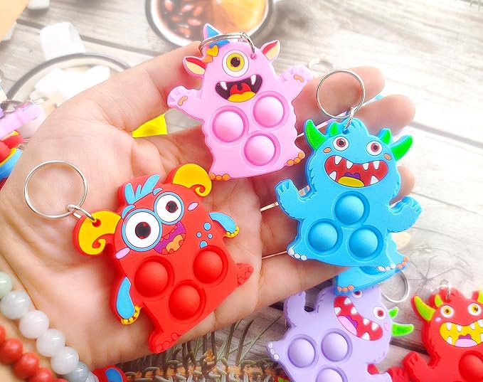 25 Packs Classroom Students Bulk Mini Pop Monster, Graduation Holiday Party Favors