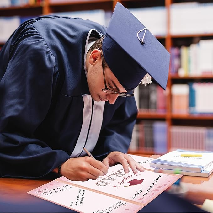 Vlipoeasn 2026 Graduation Guest Book Alternative, Rose Gold Class of 2026 Graduation Party Decorations, Graduation Signature Book for 2026 College High School, Unique Graduation Gifts for Friends
