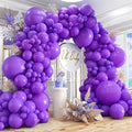 412pcs Purple Balloons 18 12 10 5 Inch Purple Balloon Garland Arch Kit Different Sizes Matte Latex Balloons for Baby Shower Birthday Wedding Party Decorations