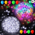 AIKEI 200pcs LED Balloon Lights, White Plus Colorful Mini Balls Lights,Long Standby Time Party Lamps,Waterproof for Paper Lantern,Easter Eggs Decor, Halloween Wedding Birthday Party Decoration