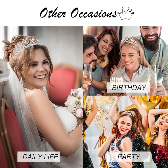 CIEHER Bridal Shower and Bachelorette Party Decorations, Bride's Gift Set with Sash, Tiara and Engagement Party Decor