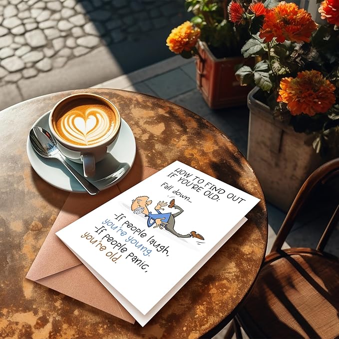 Funny Birthday Card for Grandpa, Grandpa Birthday Card, Getting Older Birthday Cards For Old Friend, Humorous Gift Cards for Old Age, Funny Getting Older Birthday Cards for Friend, Birthday Gifts for Men | Dad |Him, Decorations for Men