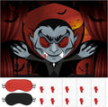 Pin The Fangs on The Vampire Halloween Party Games Poster with 24 Stickers Entertaining Activity Holiday Carnival Celebrations Birthday Party Decorations Supplies Haunted House Wall Decor
