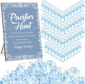 Thyle 51 Pcs Cielito Lindo Pacifier Hunt Baby Shower Games Include Hunt Sign and 50 Acrylic Pacifiers for Mexican Baby Shower Game Decoration Sets Gender Reveal Newborn Announcement Party Decor