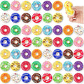 52 pcs Rainbow Donut Stress Balls Mini Stress Relief Ball Foam Donuts Party Favors for Birthday Party Shop Decoration (13 Colors)