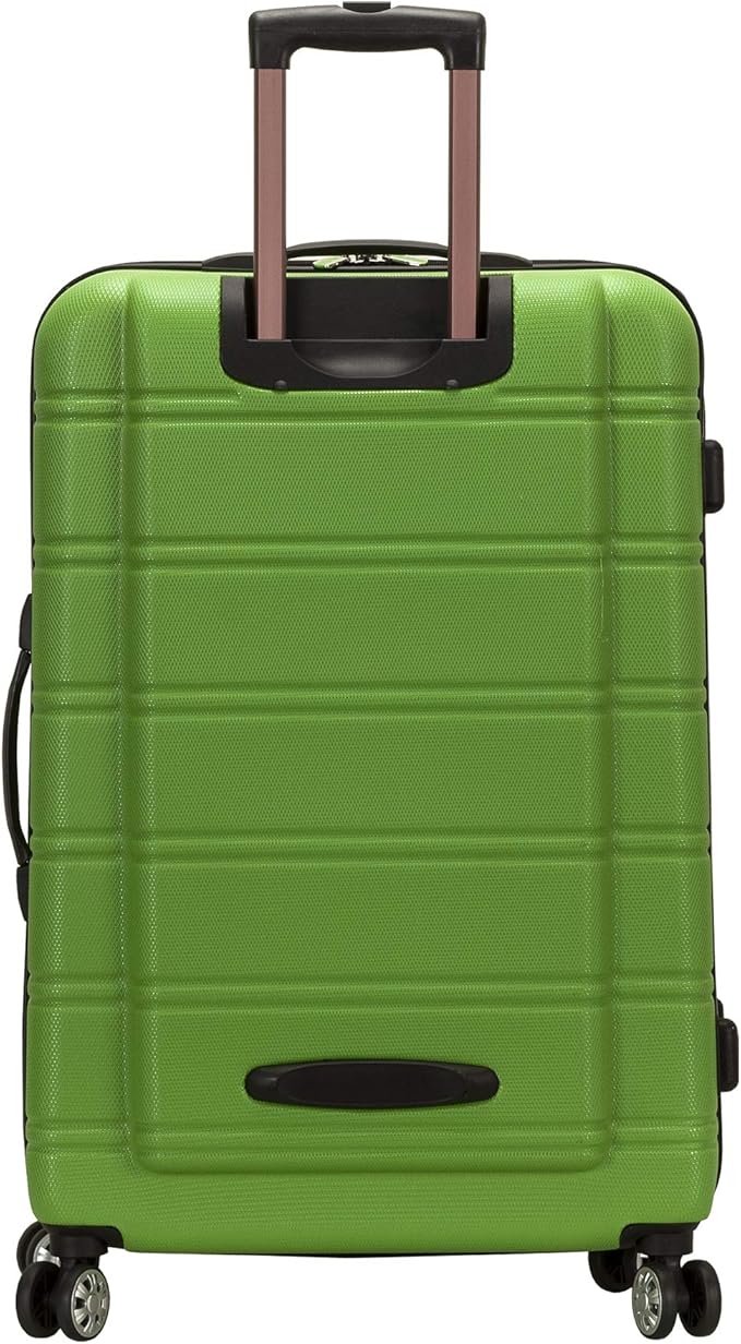 Rockland Melbourne Hardside 2 Piece Expandable Spinner Wheel Luggage Set, (20"/28"), Green