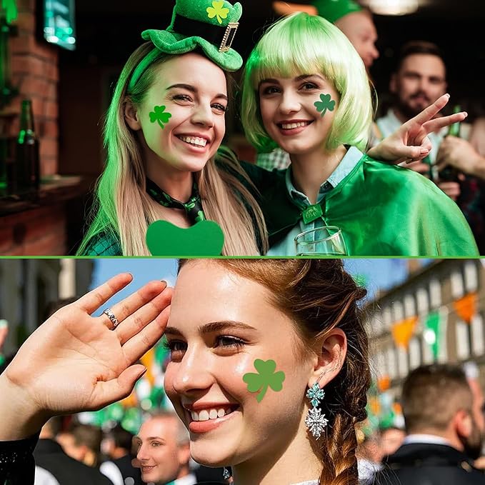 2160 PCS St Patricks Day Stickers Shamrock Stickers Small St. Patrick's Day Sticker for Kids Saint Patricks Day's Green Lucky Clover Self-Adhesive Labels Decor For Irish Party Envelope Cards Gift Bags