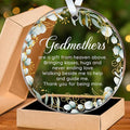 HEXMOZ Godmother Gift for Mothers Day - Godmother Gifts from Godchild, Goddaughter - Godmothers Ornament, Present from Godson - Acrylic Christmas Ornaments 2026