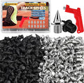 1/4 Inch Track Spikes, Stainless Steel Track and Cross Country Spikes with Spike Wrench, Replacement Spikes for Sprint Sports Short Running Climbing Track Shoes