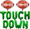Football Balloons Green Touchdown Letter Balloons Football Birthday Party Balloons for Football Birthday Party Decoration Sports Ballons Arch Kits Party Balloon Sets-11 PCS